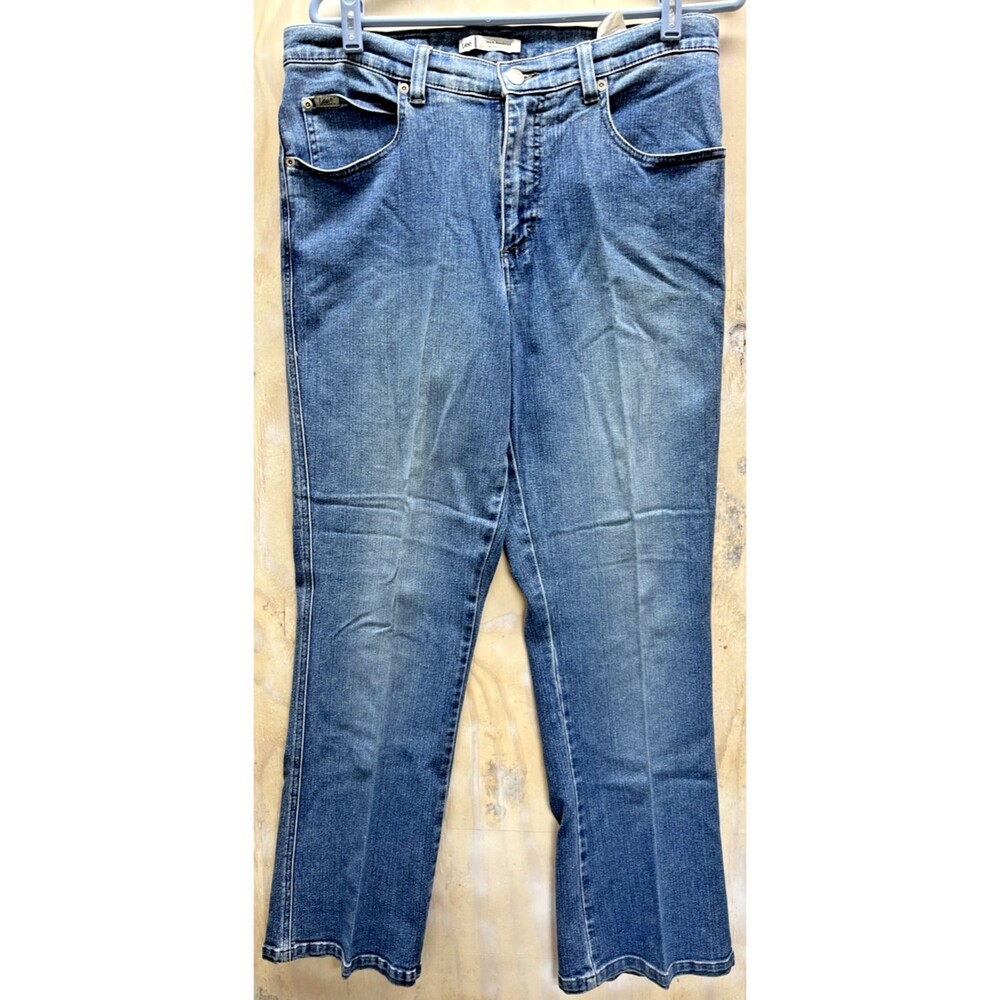 Lee Womens Lean Boot Cut Jeans Size 12S – Denim Stretch Mid Rise – Blue